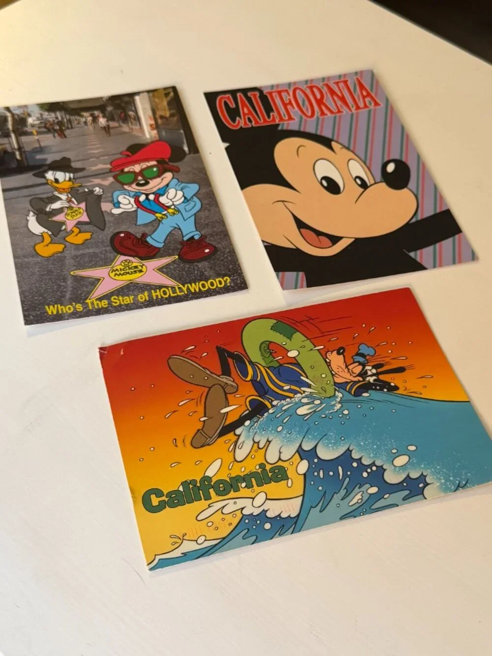 Vintage 1980s Disney Postcard Set from California